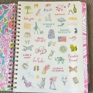 2 lilly pulitzer sticker pages